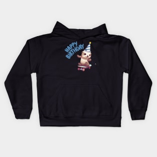 Happy Birthday Otter Kids Hoodie